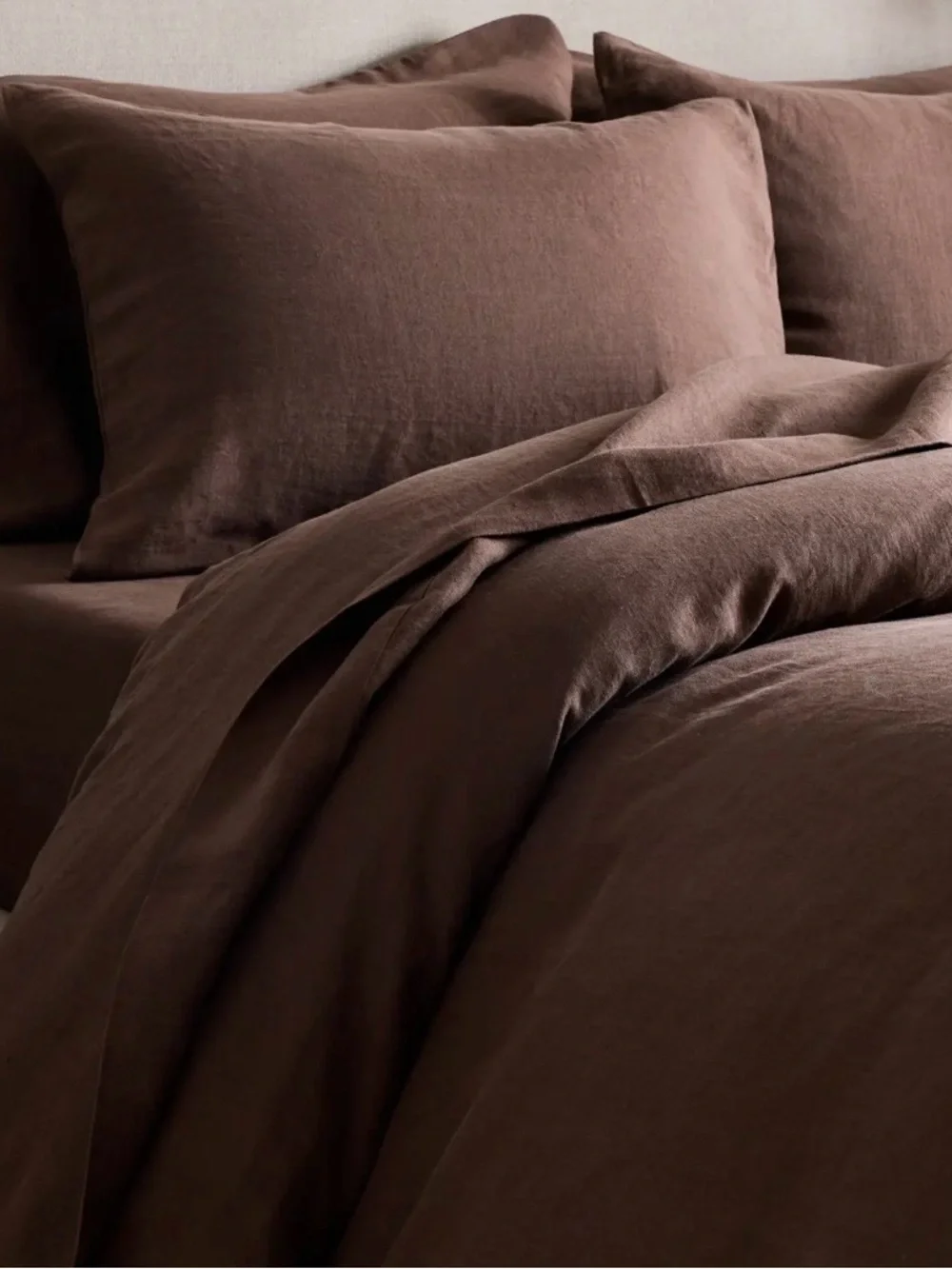 NWOT Quince European Linen Sham Set, King (Espresso)